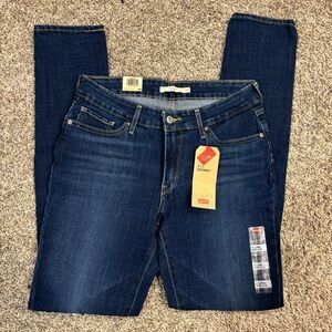 Women's Levi’s Sculp Blue Distressed Jeans